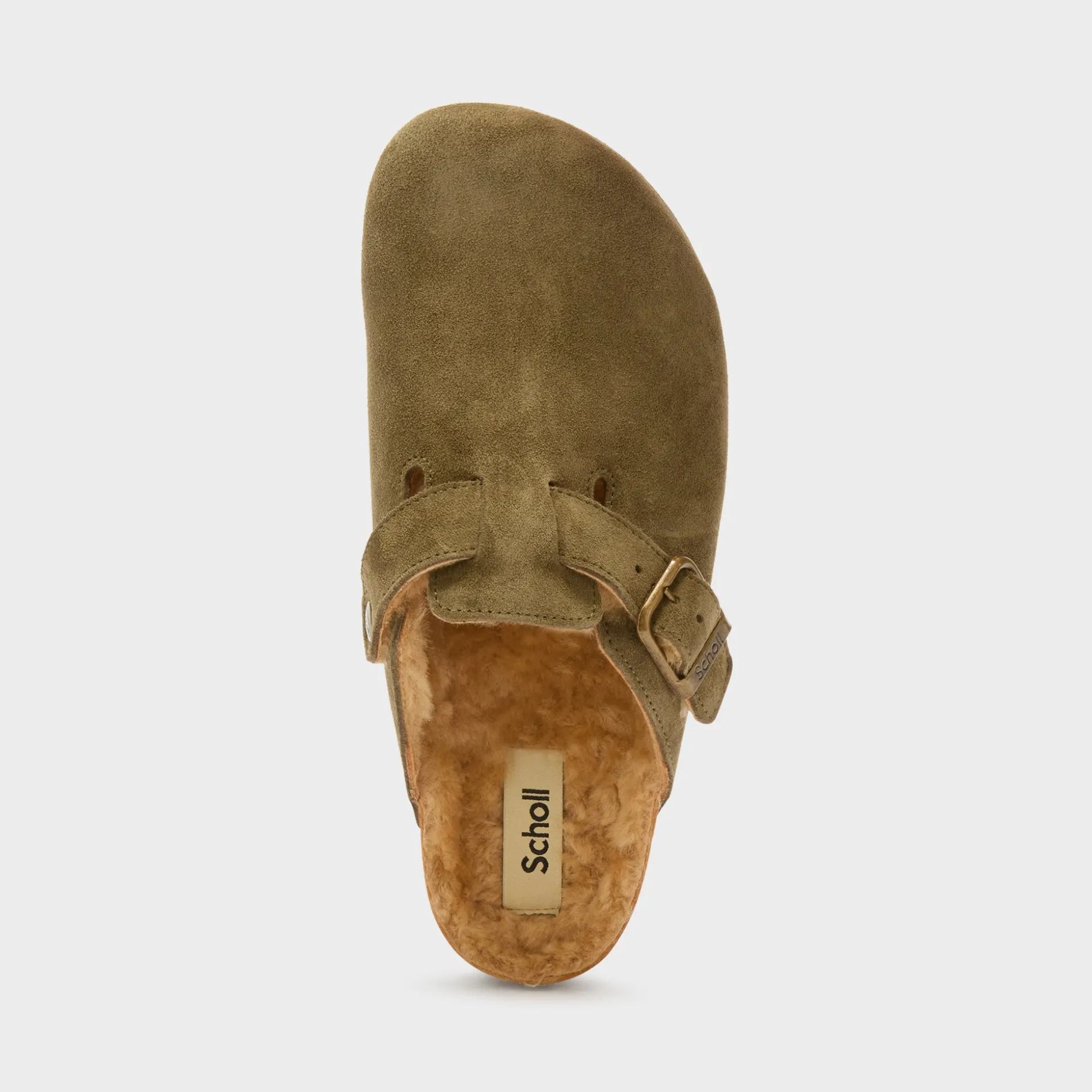 Mules olivier fur