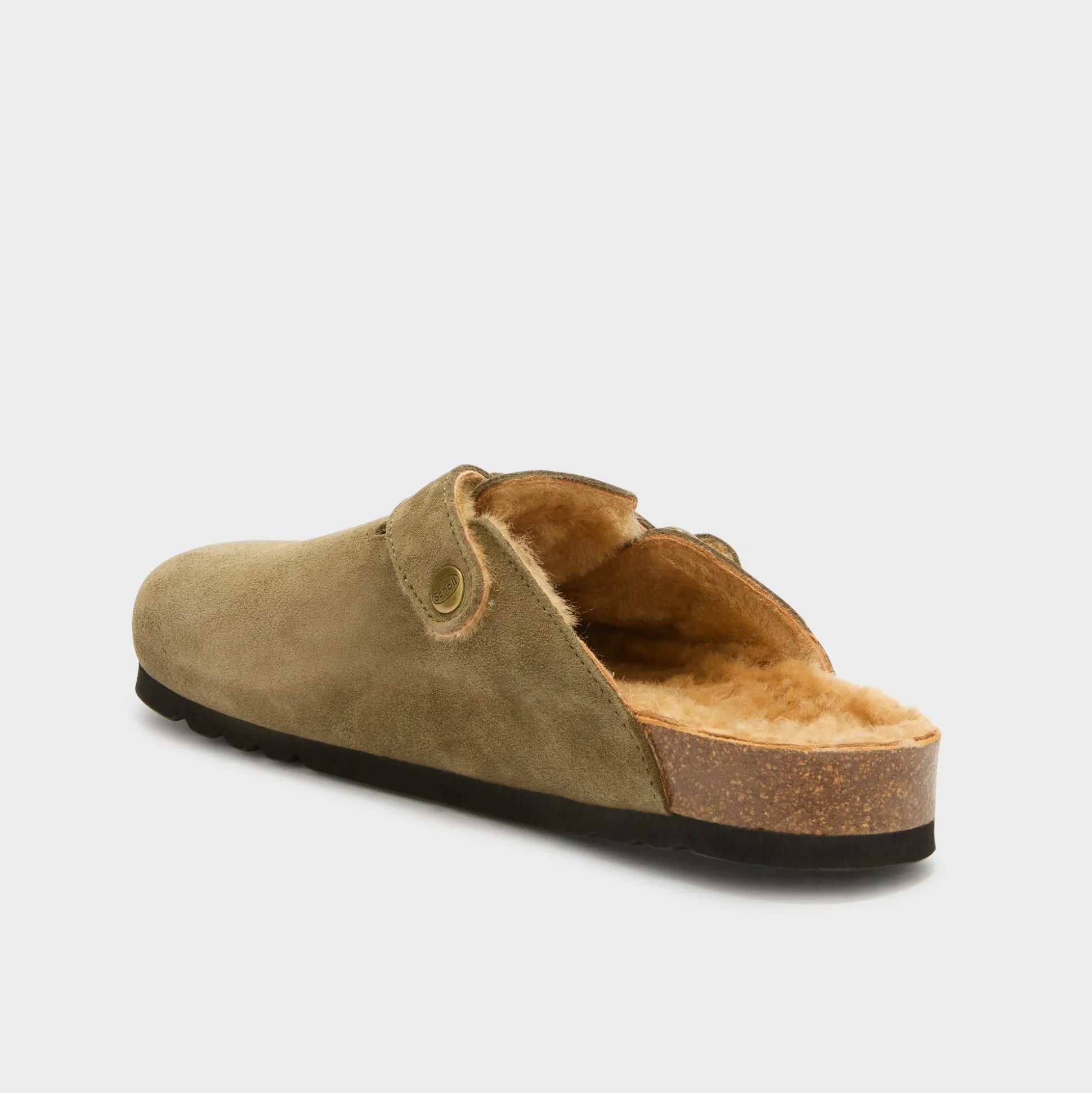 Mules olivier fur