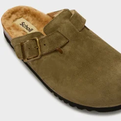 Mules olivier fur