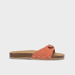 Mules pescura flat cork